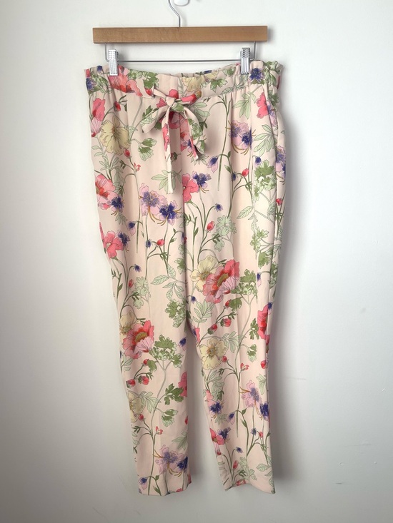 Express Pants - Express Multicolor Floral High Rise Ankle Pants size medium